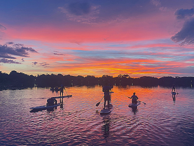 Sunset Standup Paddleboard Tour in Paradise