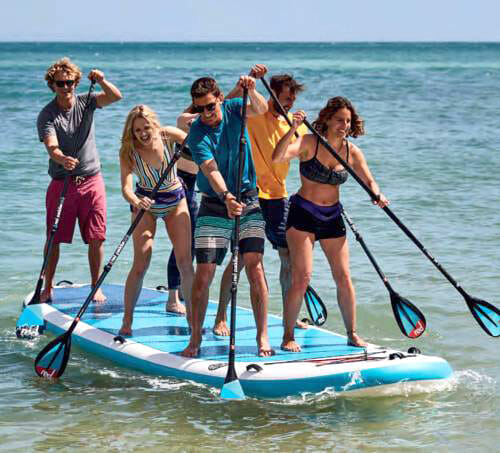 Giant 6 person stand up paddle board