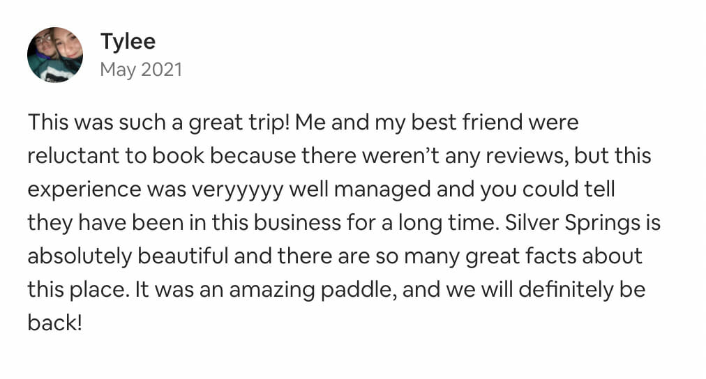 Tour review from guests who gave the experience 5 stars and would recommend