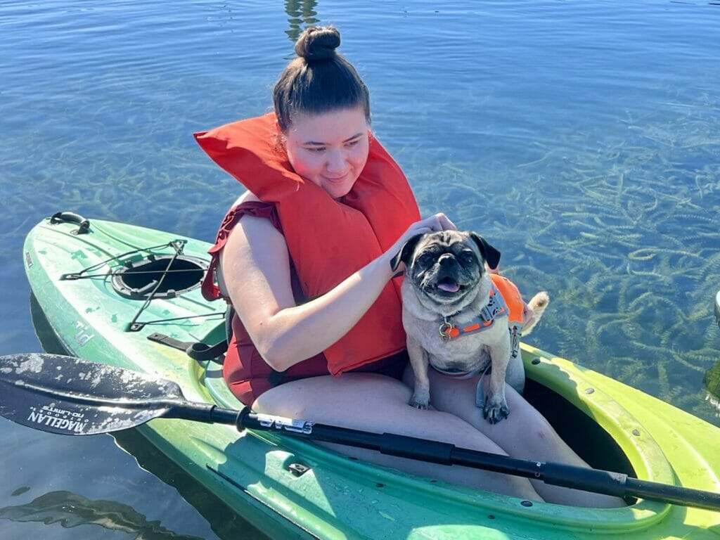 Kayak with Dogs Orlando Florida Lake Ivanhoe