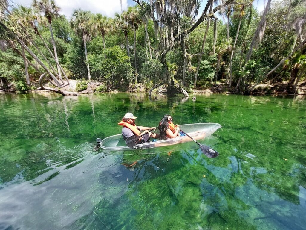 Clear Kayak Tour Florida River Two Person Rental