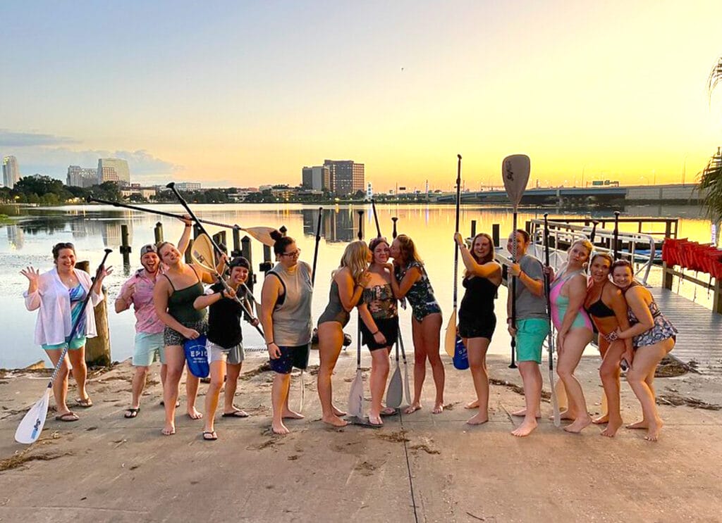 Happy Hour Group Things to do in Orlando Downtown Paddle Board Kayak Adventure