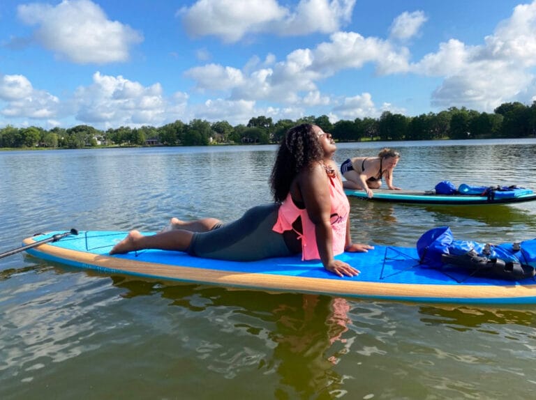 Yoga paddle board class Orlando Florida